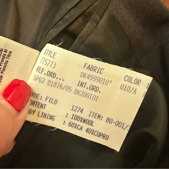 Donna Karan Signature Black Wool Blazer - Picture 7 of 8